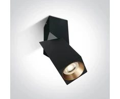 Lubinis šviestuvas 10W LED paviršinis šviestuvas, juodas, GU10, 12105E6/B