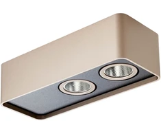 Lubinis šviestuvas 10W LED paviršinis šviestuvas YUKI, rusvas, 2700K, dimeriuojamas, 01-4231