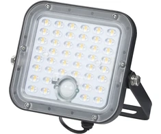 10W LED prožektorius ENDURA, juodas, 4000K, dimeriuojamas, su judesio davikliu ir saulės baterija, IP65