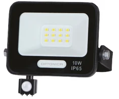 10W LED prožektorius su judesio davikliu, juodas, 4000K