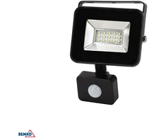 10W LED prožektorius su judesio davikliu LOFOT, juodas, 4000K, IP65