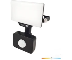 10W LED prožektorius su judesio davikliu DELYO MHNC, juodas, 4000K, IP54