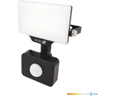 10W LED prožektorius su judesio davikliu DELYO MHNC, juodas, 6000K, IP54