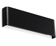 10W LED sieninis šviestuvas DELTA, juodas, 3000K, šviečia į viršų ir į apačią, 336510