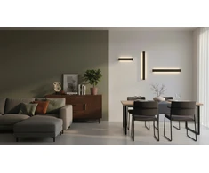 10W LED sieninis šviestuvas FOSCA, juodas, 2700/3000/4000K, dimeriuojamas, A3833471NDT