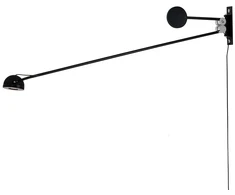 10W LED sieninis šviestuvas GEAR, juodas, 3000K