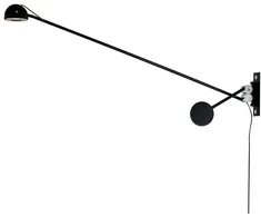 10W LED sieninis šviestuvas GEAR, juodas, 3000K