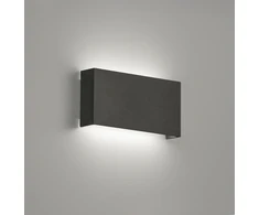 10W LED sieninis šviestuvas QUADRO, juodas, 3100K, šviečia į viršų ir į apačią, 4226200