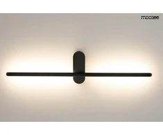 Sieninis šviestuvas 10W LED sieninis veidrodžio šviestuvas TOBIA, juodas, 3000K