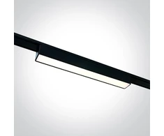 10W LED šviestuvas į magnetines sistemas FLAT, juodas, 3000/4000/5000K, 48V, 120°, 43100FA/B/V