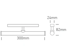 10W LED šviestuvas į magnetines sistemas FLAT, juodas, 3000/4000/5000K, 48V, 43126FA/B/V