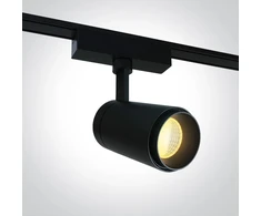 10W LED šviestuvas į magnetines sistemas FLAT, juodas, 3000/4000/5000K, 48V, 38°, 43120F/B/V