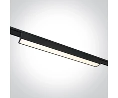 10W LED šviestuvas į magnetines sistemas FLAT, juodas, 3000/4000/5000K, 48V, 120°, 43100FB/B/V
