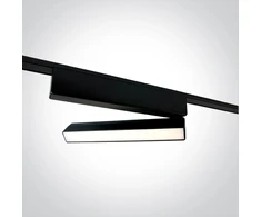 10W LED šviestuvas į magnetines sistemas FLAT, juodas, 3000/4000/5000K, 48V, 120°, 43108FB/B/V