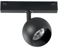 10W LED šviestuvas, montuojamas į DAVINCI sistemą, juodas, 4000K