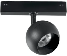 10W LED šviestuvas, montuojamas į DAVINCI sistemą, juodas, 3000K