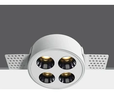 10W LED užglaistomas šviestuvas, baltas, 3000K, 10110HTR/W/W