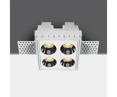 10W LED užglaistomas šviestuvas, baltas, 3000K, 50110HTR/W/W