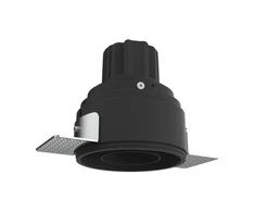 10W LED užglaistomas šviestuvas, juodas, 3000K, IP44, S178
