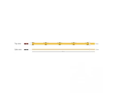 10W/m LED COB juosta, 24V, 480LEDs/m, 2700K, IP20, 5m ritė, LS02