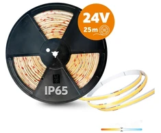 10W/m LED COB juosta PREMIUM, 4000K, IP65, 24V, 320LED/m, 25m ritė