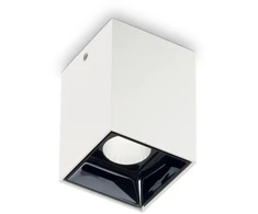Lubinis šviestuvas Ideal Lux 10W ceiling lamp with 1 light NITRO, 3000K, baltas
