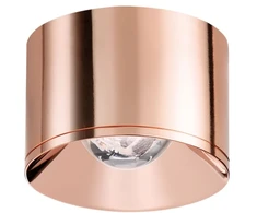 Lubinis šviestuvas 10W paviršinis šviestuvas PUCK M, 38°, vario sp., 3000K, su maitinimo šaltiniu