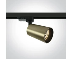 10W šviestuvas į bėgelius, šlifuoto žalvario sp., GU10, 65105CT/BBS