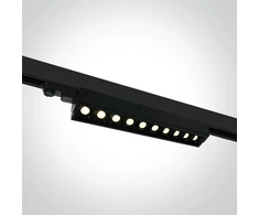 10x5W LED linijinis bėgelio šviestuvas, juodas, 3000K, 65024T/B/W