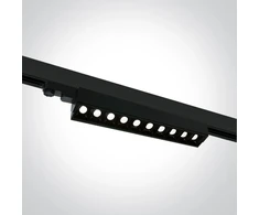 10x5W LED linijinis bėgelio šviestuvas, juodas, 4000K, 65024T/B/C
