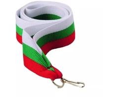11 mm juosta - balta, žalia ir raudona