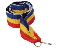 11 mm juosta - mėlyna, geltona ir raudona