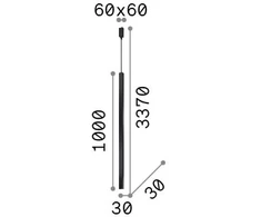 11,5W LED pakabinamas šviestuvas ULTRATHIN, žalvario sp., 3000K, 339757