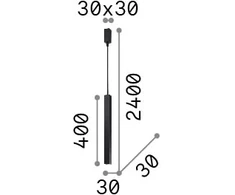 11,5W LED pakabinamas šviestuvas ULTRATHIN, žalvario sp., 3000K, 339740