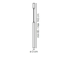 Pakabinamas šviestuvas Ideal Lux 11,5W suspended lamp with 1 light ULTRATHIN, 3000K, baltas