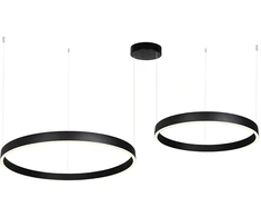 118W LED pakabinamas šviestuvas, juodas, 3000K, dimeriuojamas, šviečia į viršų ir į apačią, 25372