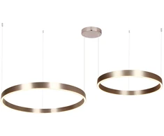 118W LED pakabinamas šviestuvas, rudas, 3000K, dimeriuojamas, šviečia į viršų ir į apačią, 25374