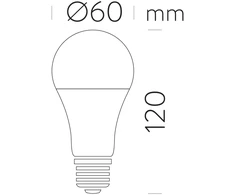 11W LED lemputė, E27, 3000K, 270°, dimeriuojama, ACB62429
