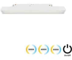 11W LED linijinis šviestuvas į magnetinę sistemą VIOKEF MAGNETIC, baltas, 3000/4000/6000K, 4244303S
