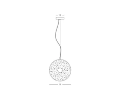11W LED pakabinamas šviestuvas, matinės juodos/dūmų sp., 3000K, 23074
