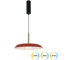 11W LED pakabinamas šviestuvas NUDO, raudonos/baltos sp., 3000/4000/6000K, 4338801