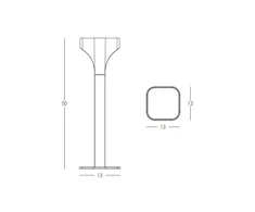 11W LED pastatomas lauko šviestuvas, grafito sp., 3000K, IP65, E356