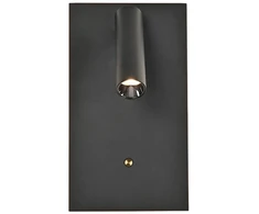 11W LED sieninis šviestuvas BONNY, juodas, 3000K, dimeriuojamas, 4343800