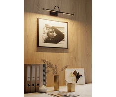 11W LED sieninis šviestuvas KENDO, juodas, 3000K, 01-3467