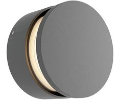11W LED sieninis šviestuvas RUNDE, matinės juodos sp., 3000K, dimeriuojamas, 01-3705