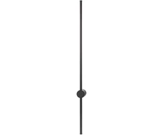 11W LED sieninis šviestuvas TABOO, juodas, 3000K