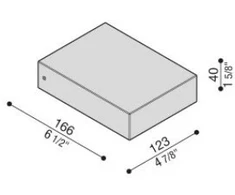 11W LED sieninis šviestuvas TREND FLAT 125, juodas, 3000K, IP55
