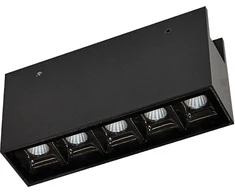 11W LED šviestuvas, montuojamas į NOVO bėgelį, juodas, 48V, 3000K, IP65, 4331700