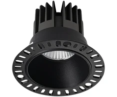 Ideal Lux 11W LED užglaistomas šviestuvas GAME, juodas, 3000K, 319650
