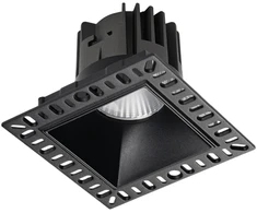 Ideal Lux 11W LED užglaistomas šviestuvas GAME, juodas, 3000K, 319674
